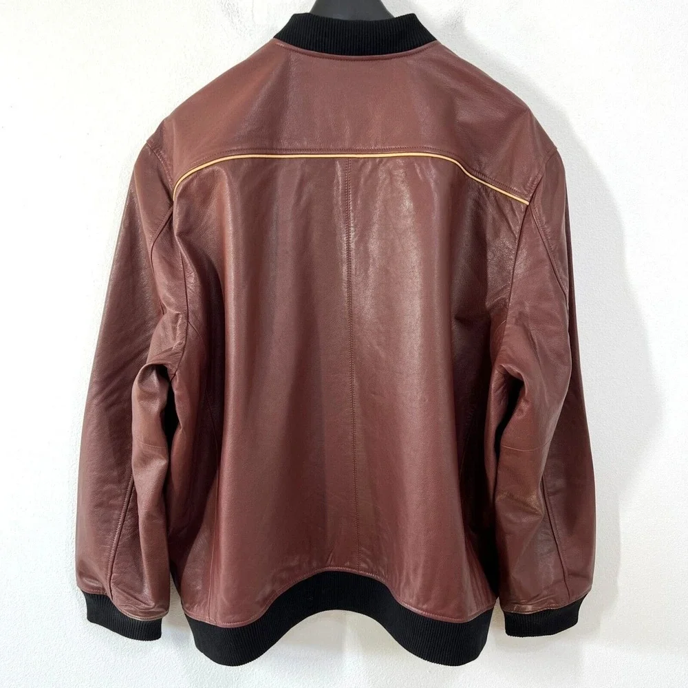 Harley-Davidson 120th Anniversary Leather Jacket 4XL Red Goat Skin‎ Bomber 2023